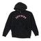 Black Old English Spitfire Embroidered Zip Up Hoodie