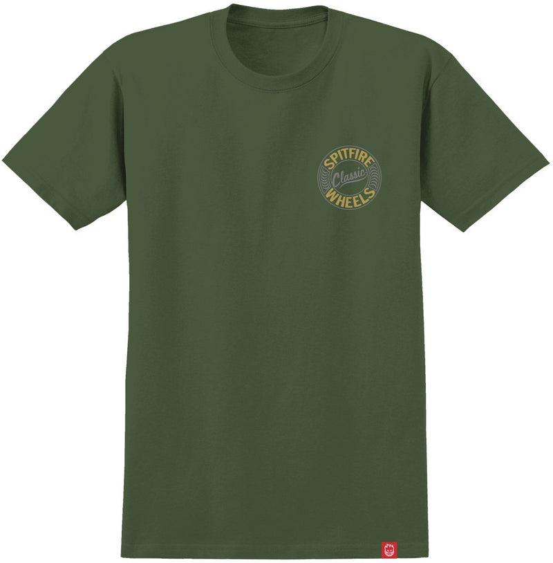Spitfire Flying Classic Tee - Army Green/Gold
