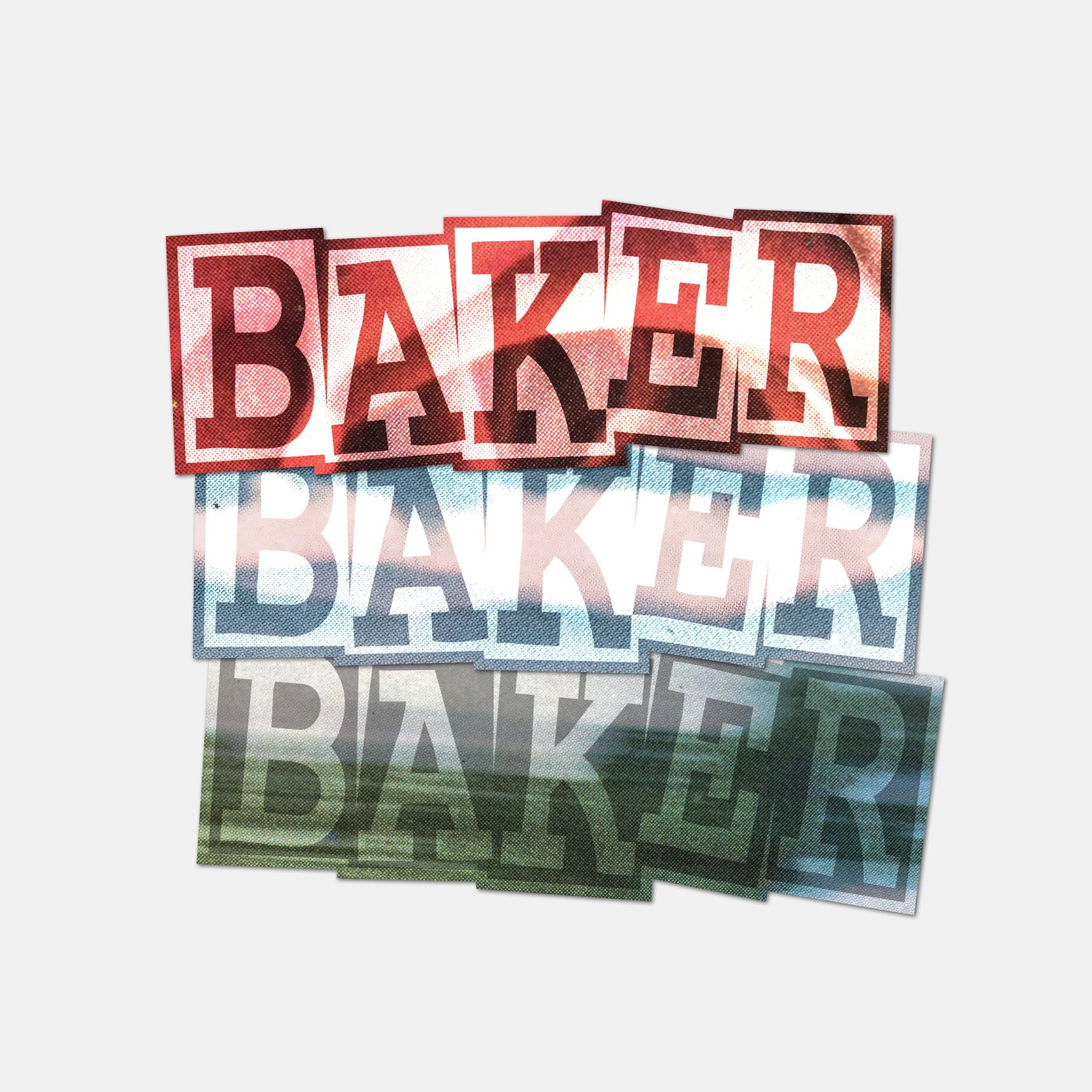 Baker Ribbon Single Skateboard Sticker