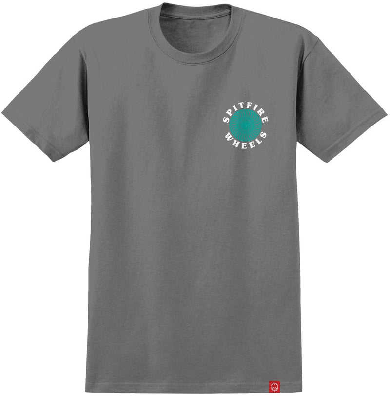 Spitfire OG Classic Tee - Charcoal Grey/Teal