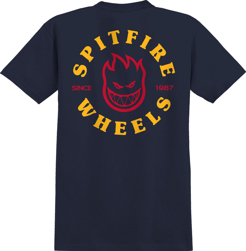 Navy Bighead Spitfire Classic Pocket T-Shirt Back