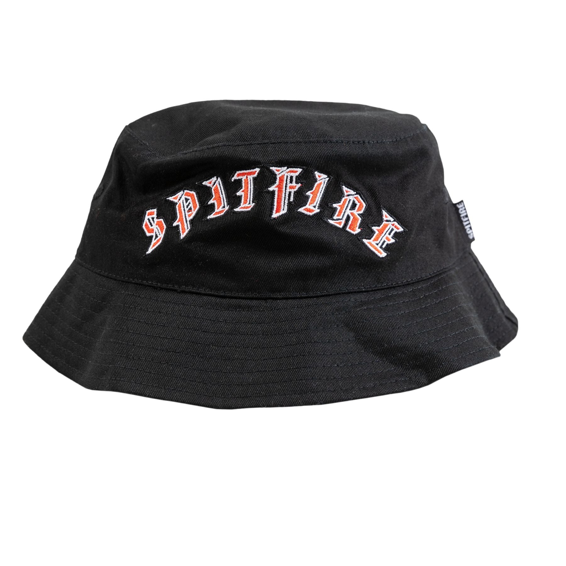 Spitfire Old English Arch Bucket Hat - Black