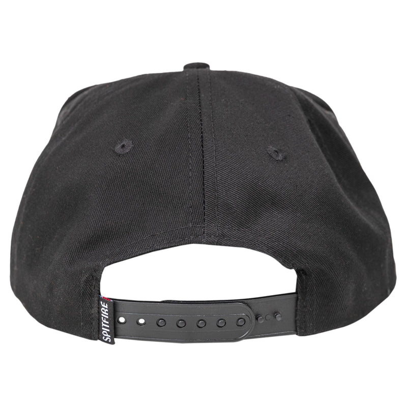Black/Red Classic 87' Swirl Spitfire Patch Snapback Back