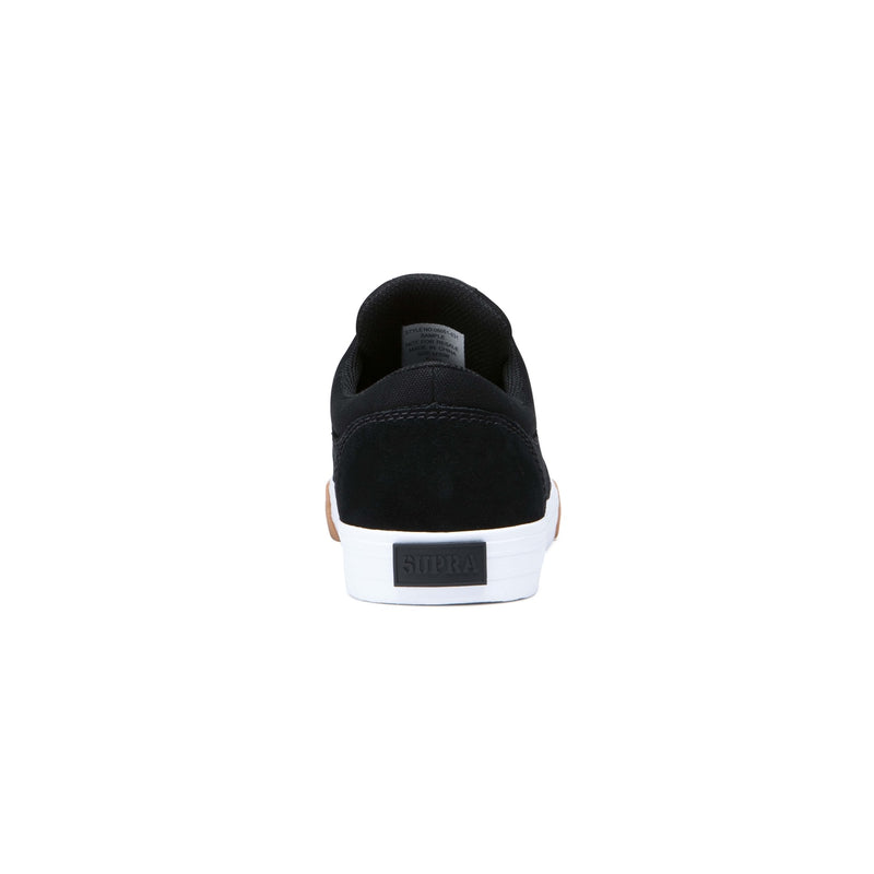 Supra Chino Skate Shoe - Black - White/Gum