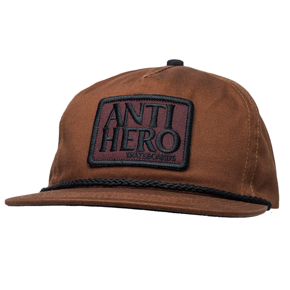 Antihero Reserve Patch Snapback Hat - Brown