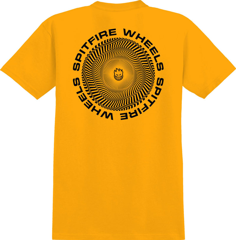 Gold/Black Youth Classic Vortex Spitfire Tee Back