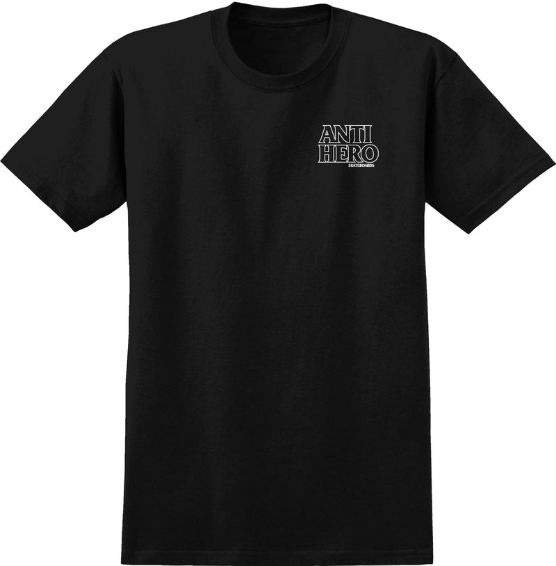 Black/White Outline Hero AntiHero T-Shirt