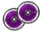 Root Industries Air Scooter Wheels - Black/Purple (Set of 2)