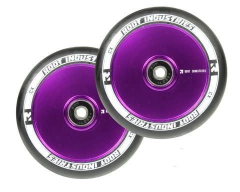 Root Industries Air Scooter Wheels - Black/Purple (Set of 2)