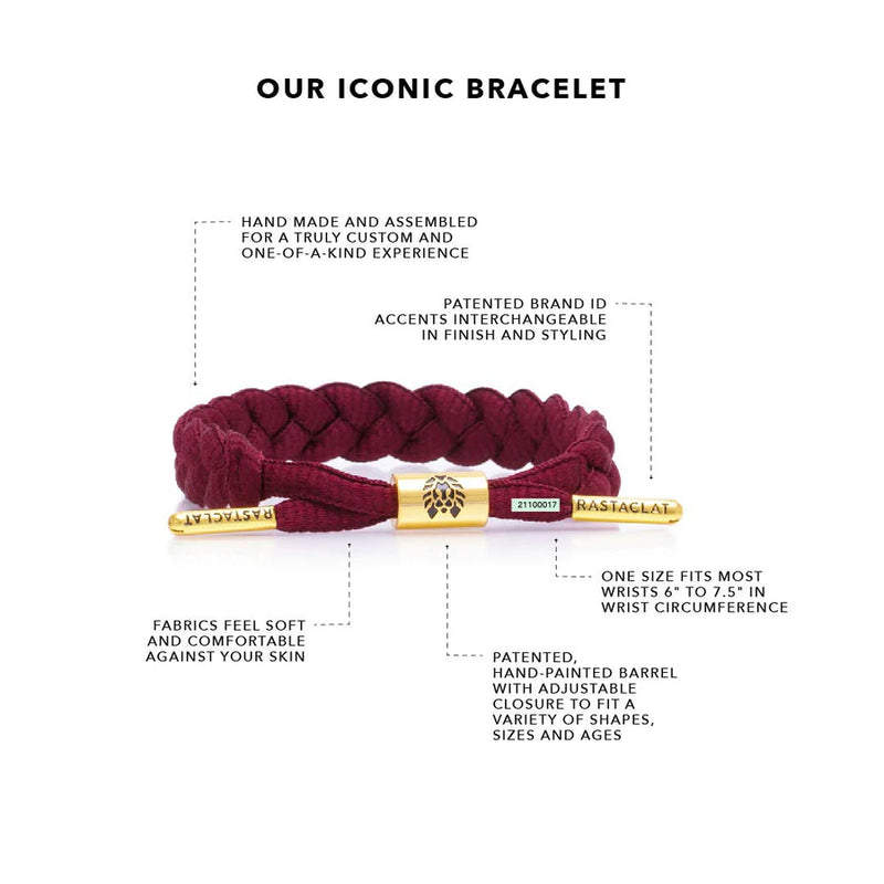 Merlot Rastaclat Bracelet