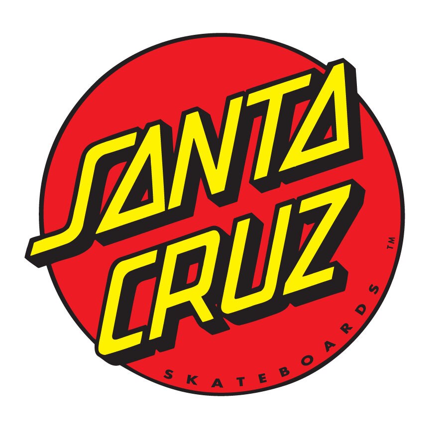 Santa Cruz Classic Dot Sticker 1"