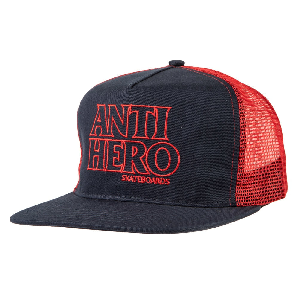Antihero Blackhero Outline Trucker Hat - Navy/Red