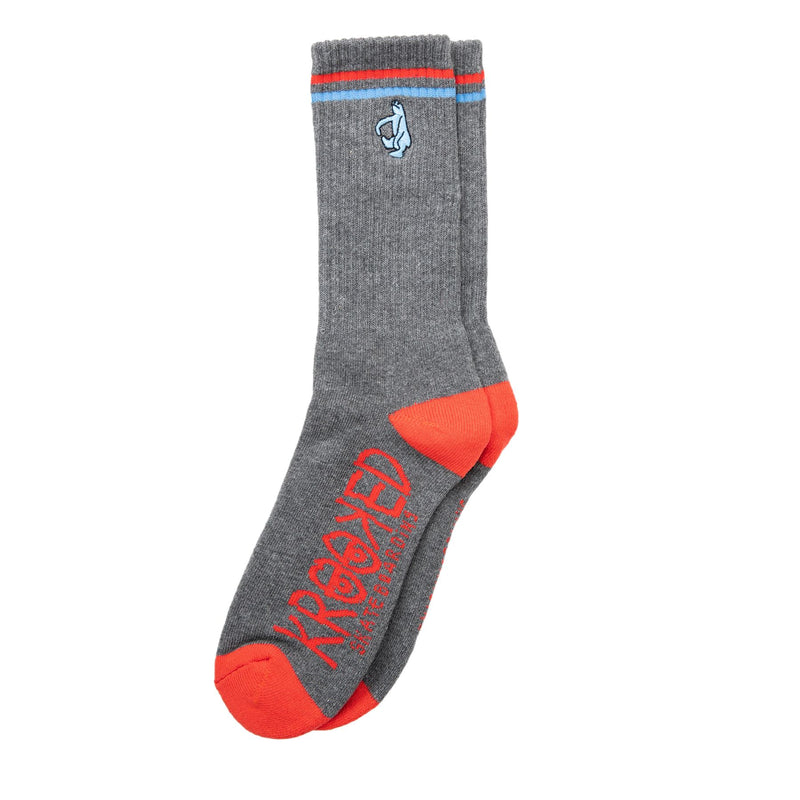 Grey Shmoo Krooked Skateboard Socks