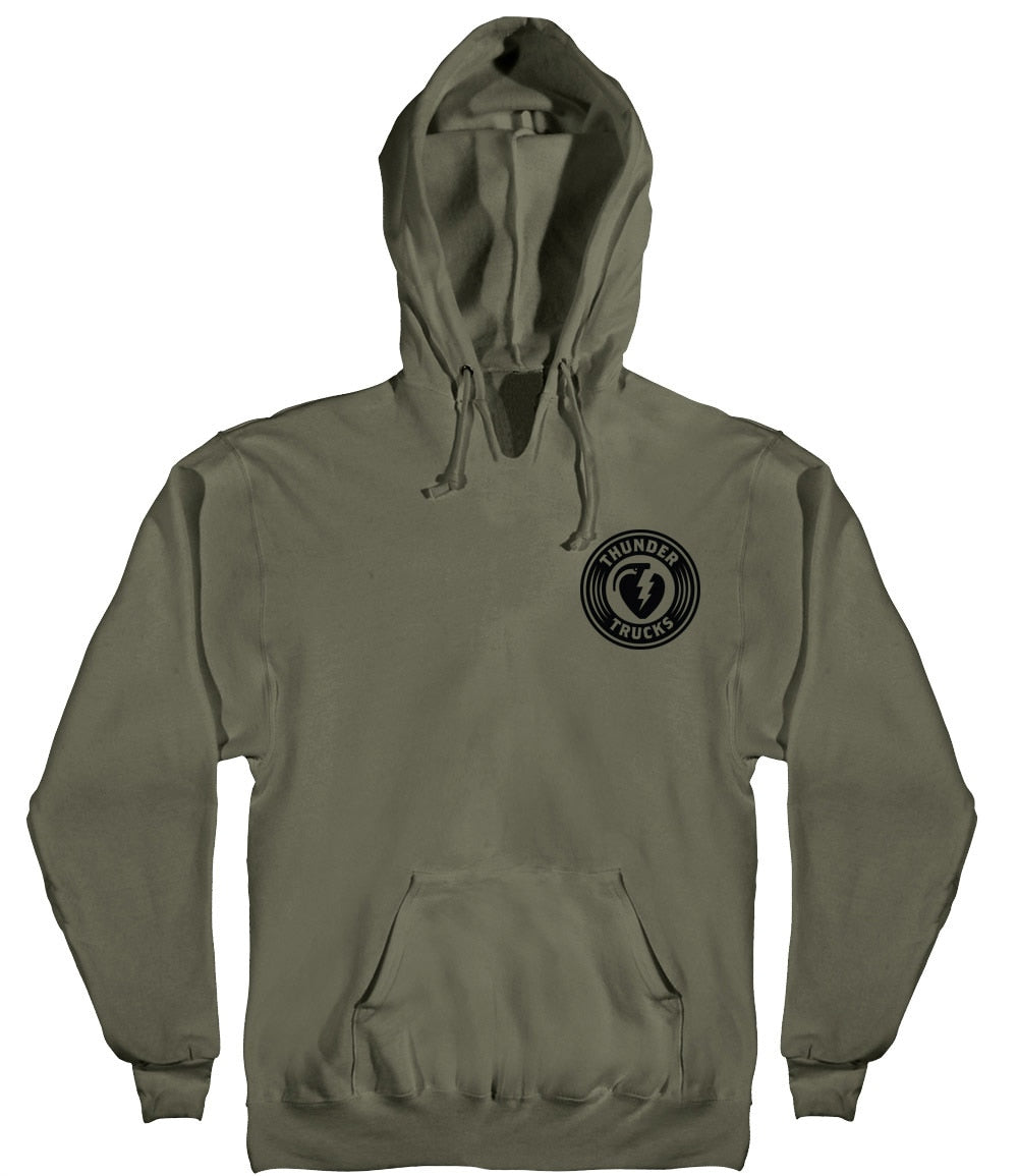 Thunder Charged Grenade Pullover Hoodie - Army Green/Black