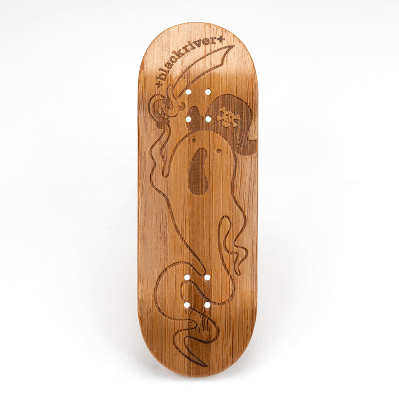 Dark Stain Captain Casper Blackriver BamBOO Series Fingerboard Deck
