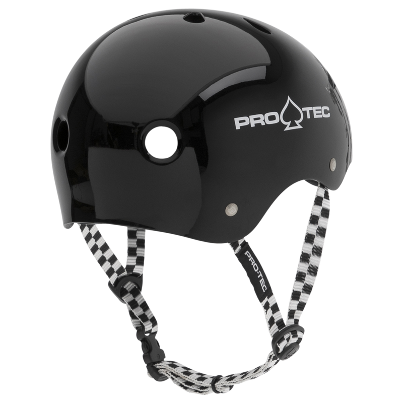 Pro-Tec Classic Skate Helmet- Black/Checker