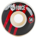 Force Strike Red/Black/White Skateboard Wheels