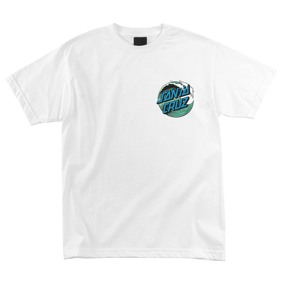 White Santa Cruz Wave Dot T-Shirt