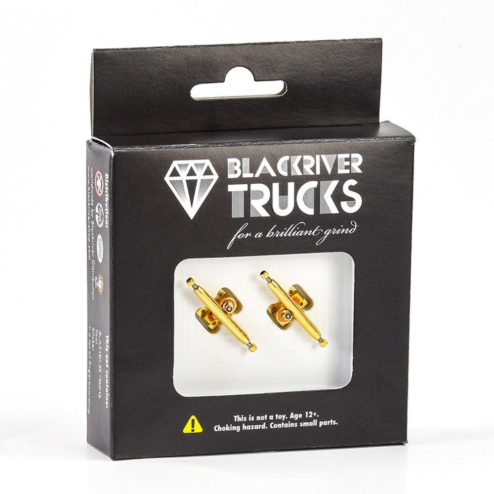 Blackriver 2.0 Fingerboard Trucks - Gold/Gold