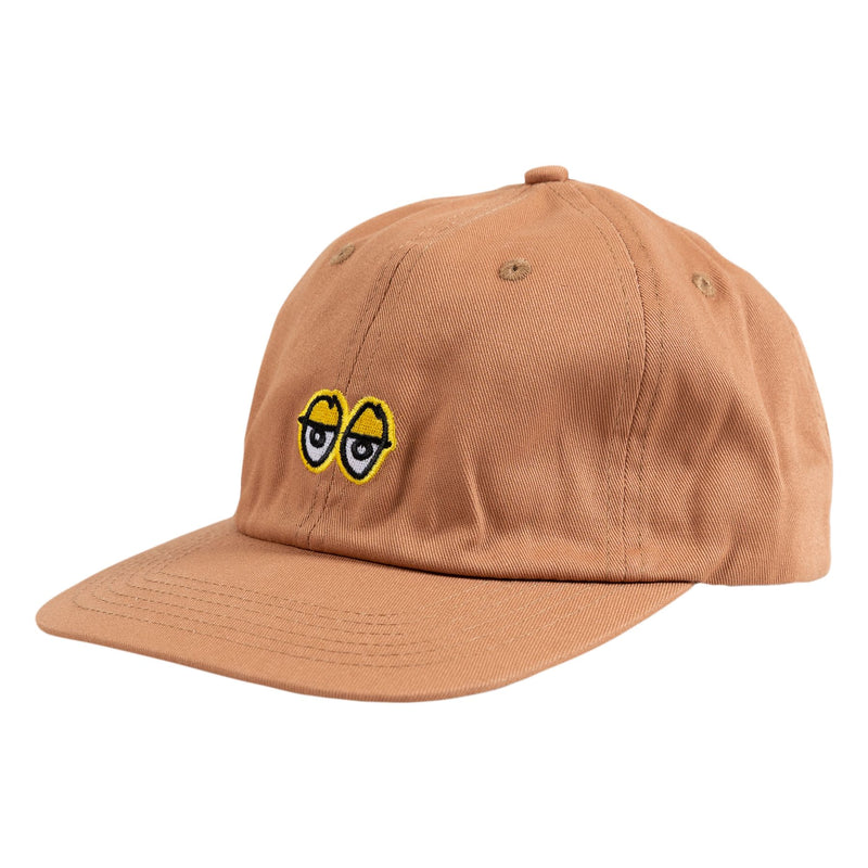 Tan/Gold Eyes Krooked Strapback Hat