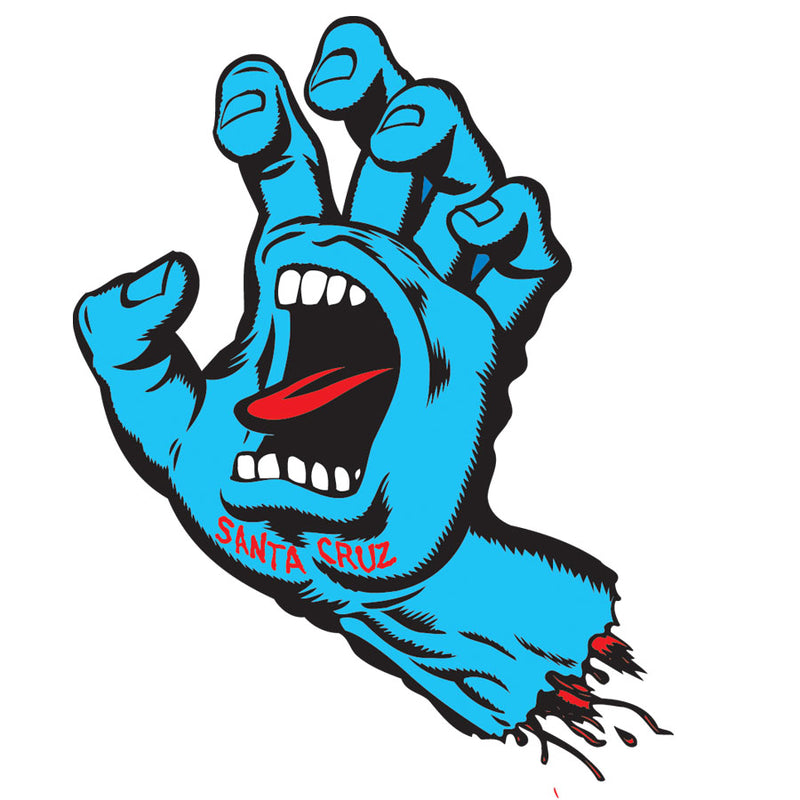 6" Screaming Hand Santa Cruz Sticker
