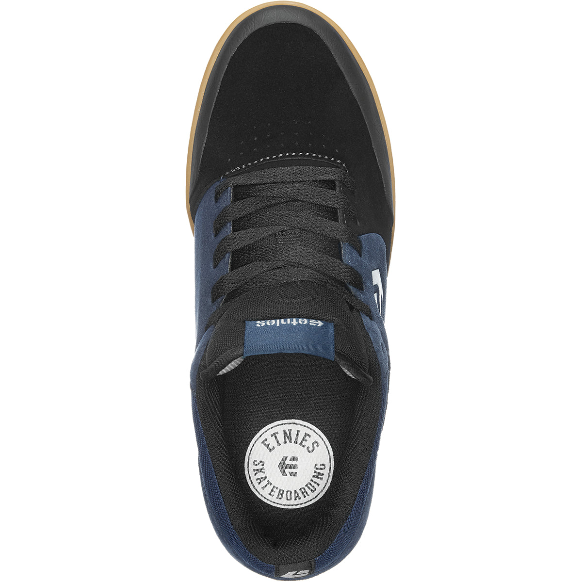 Black/Blue Marana Etnies Skateboarding Shoe Top