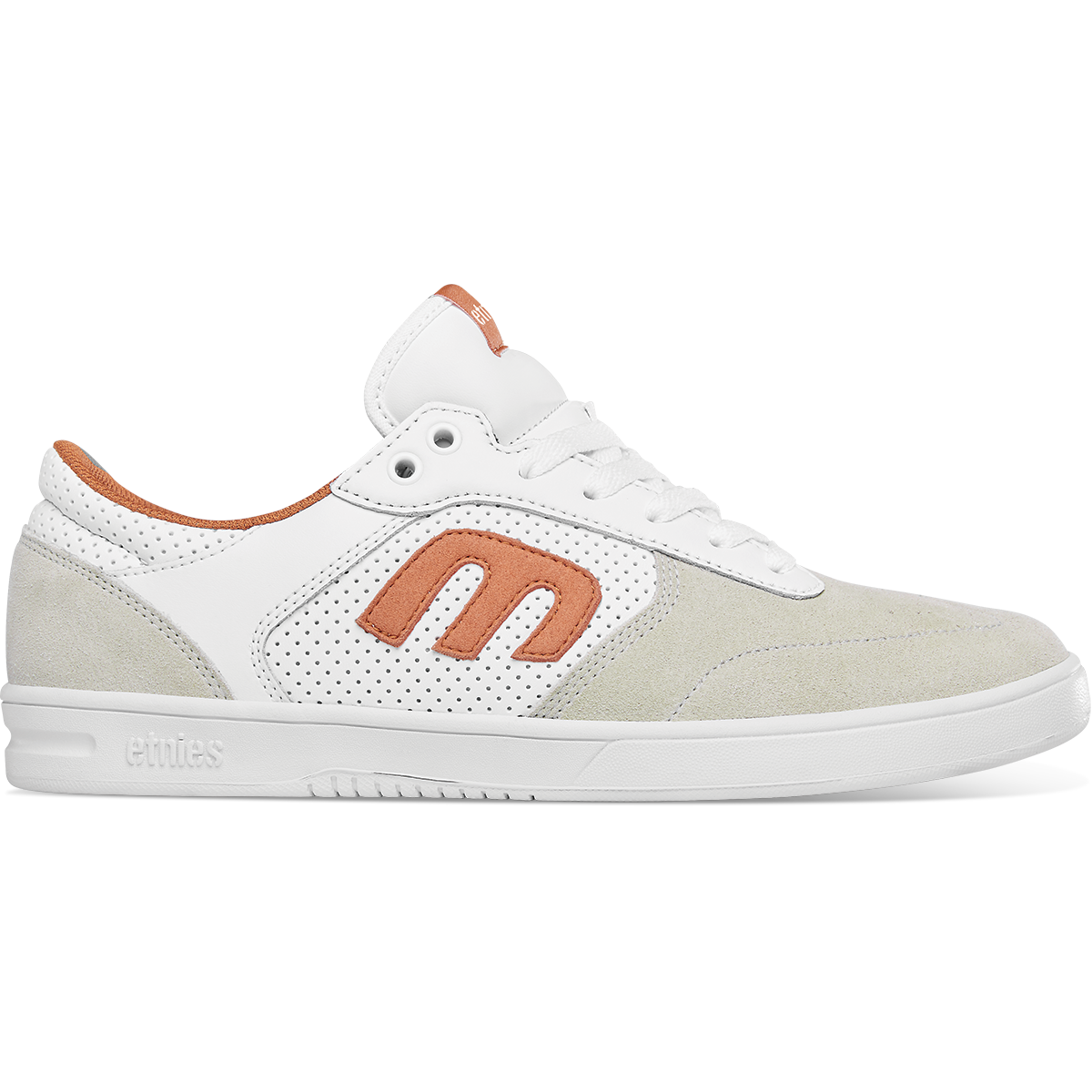 White/Orange Windrow Etnies Skateboarding Shoe