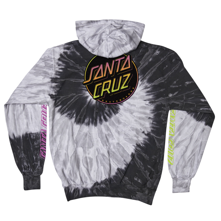 Santa cruz rainbow dot pullover top hoodie