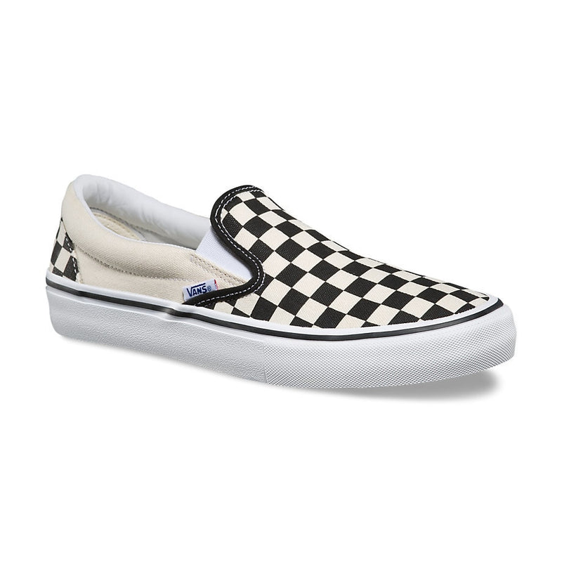 Vans Slip On Pro Skate Shoes - Checkerboard Black/White