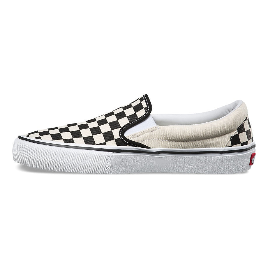 Vans Slip On Pro Skate Shoes - Checkerboard Black/White