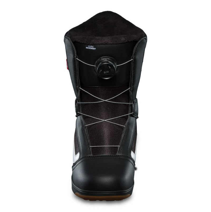 Black/Gum Linerless Aura Vans Snowboard Boots Front
