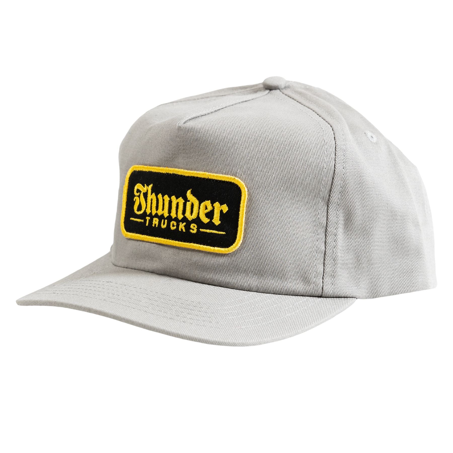 Grey Script Patch Thunder Trucks Snapback Hat