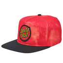 Red Classic Dot Santa Cruz Snapback Hat