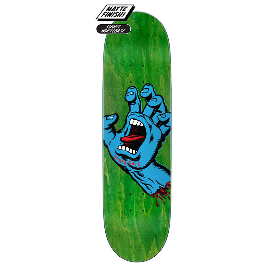 Green Santa Cruz Screaming Hand Deck 8.8