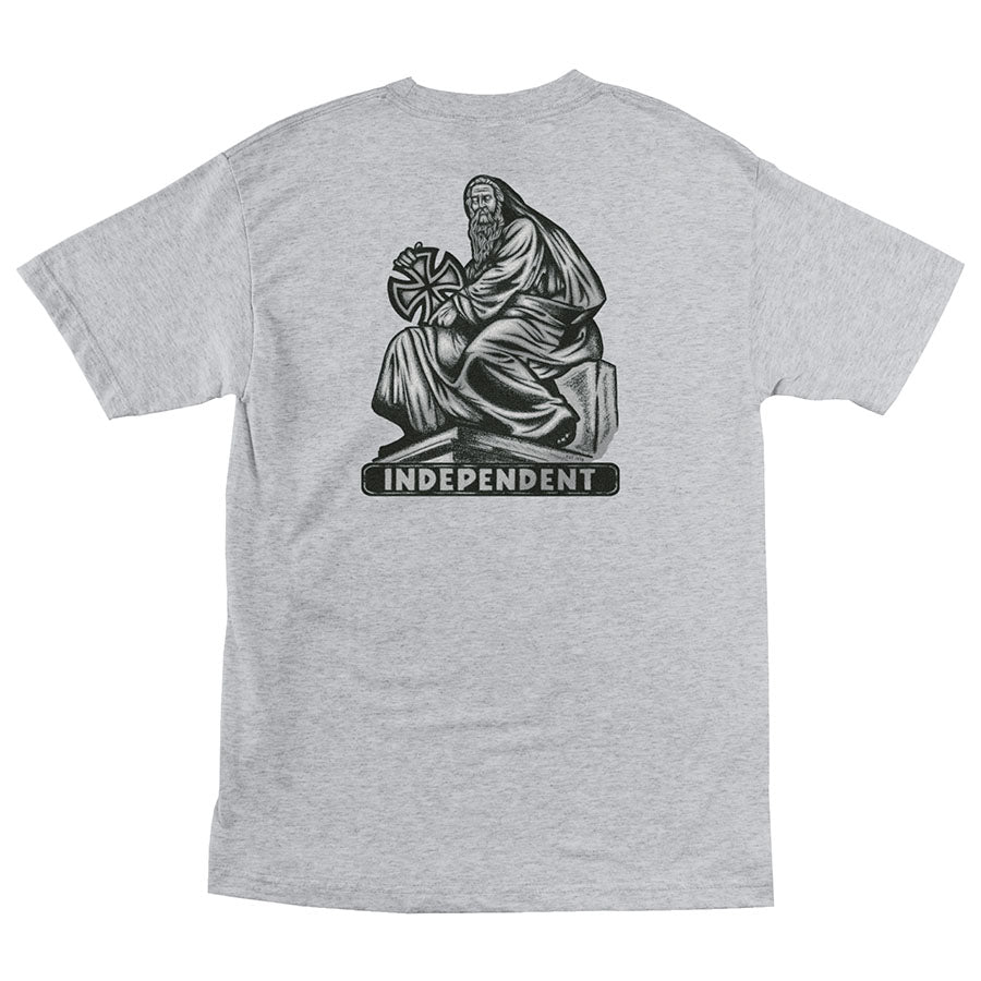 Heather Grey Set in Stone Independent Trucks T-Shirt Back