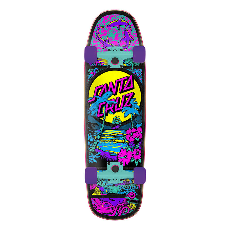 Time Dot Shaped Santa Cruz Cruiser Skateboard