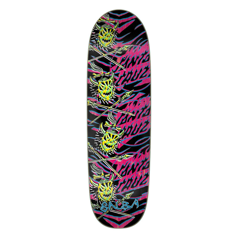 Santa Cruz Salba Stencil Shaped Skateboard Deck