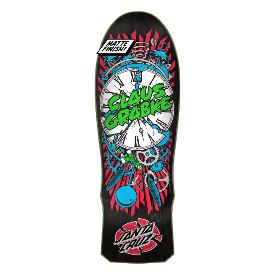 Claus Grabke Exploding Clock Santa Cruz Reissue Skateboard Deck