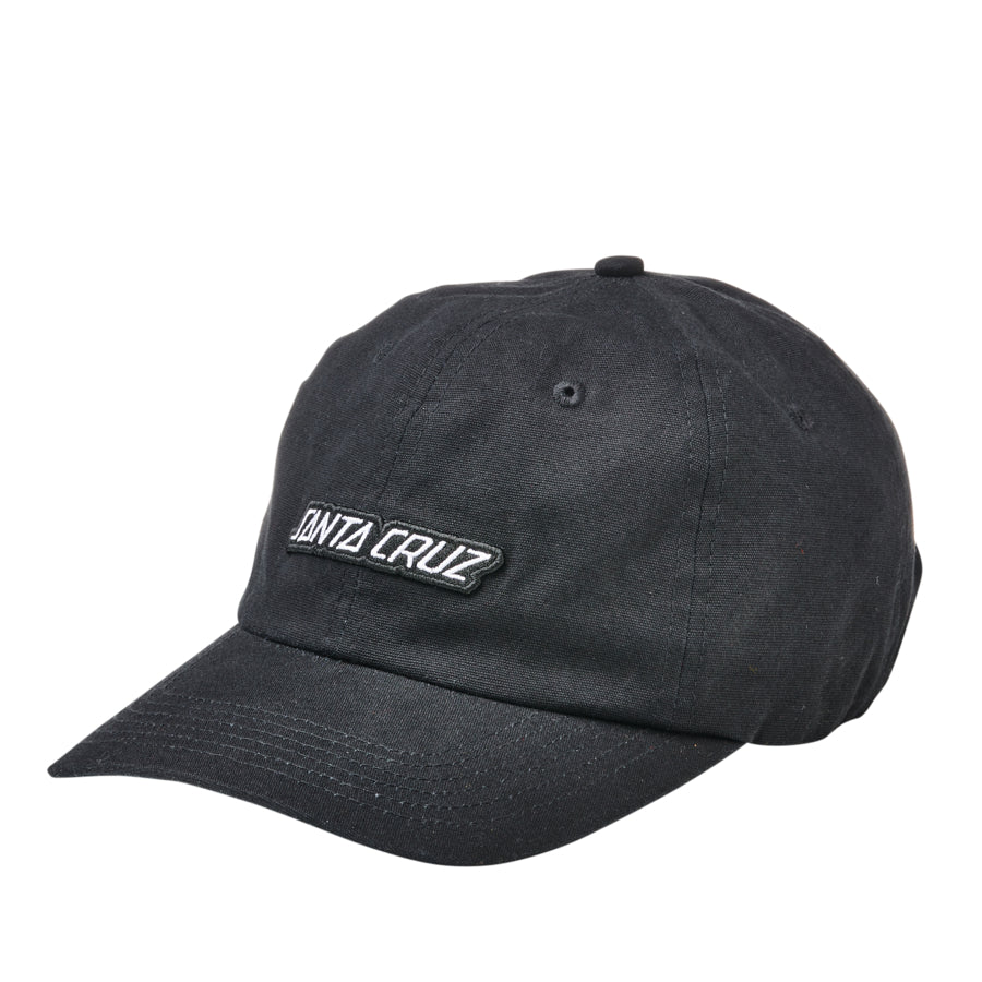 Black Strip Outline Santa Cruz Strapback Hat