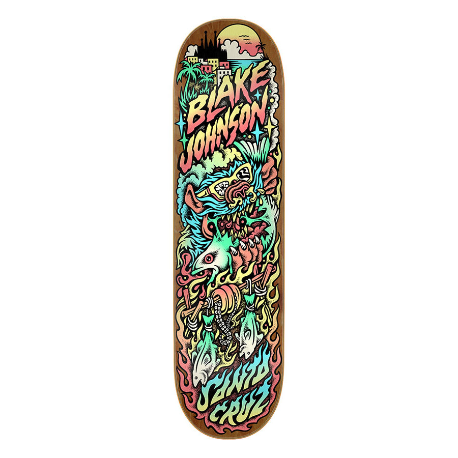 Blake Johnson Beach Wolf Two Santa Cruz Skateboard Deck