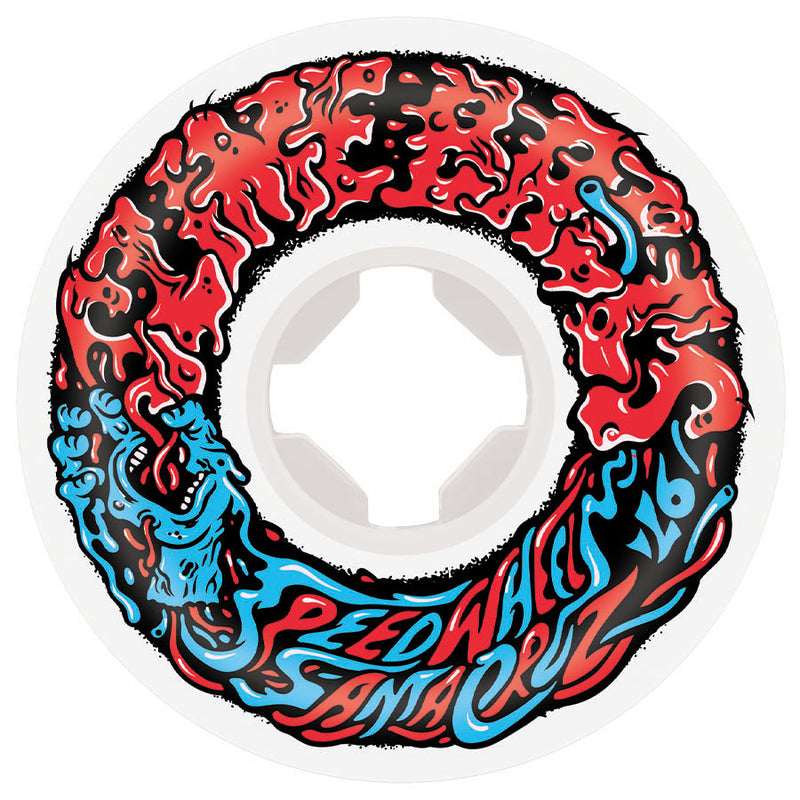 White 97a Mini Vomit II Slime Balls Skateboard Wheels