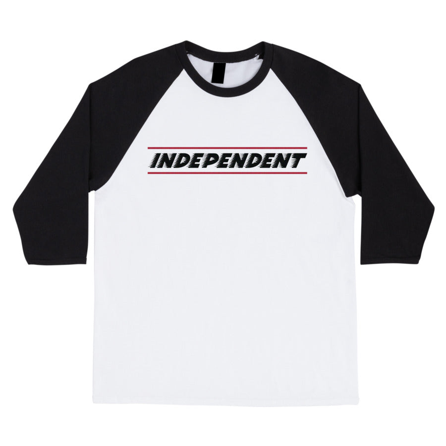 White/Black 3/4 Sleeve Independent Trucks Shirt