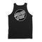 Black Contra Distress Dot Santa Cruz Tank Top Back