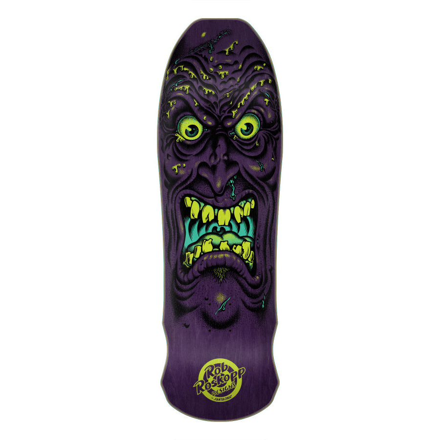 9.5" Purple Stain Roskopp Santa Cruz Skateboard Deck