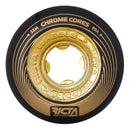 Black/Gold 99a Chrome Core Ricta Skateboard Wheels