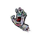 Metallic Screaming Hand Santa Cruz Skateboard Sticker