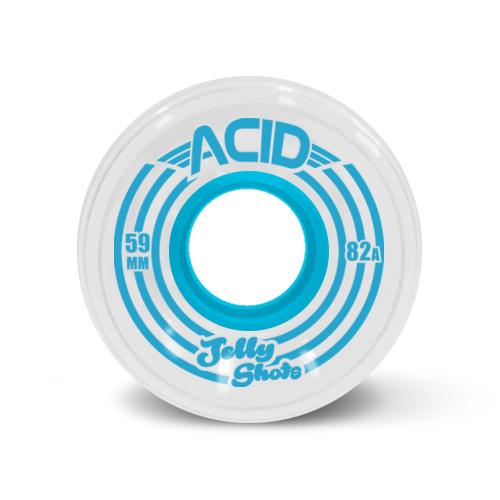 White Jelly Shot Acid Chemical Co Soft Skateboard wheels