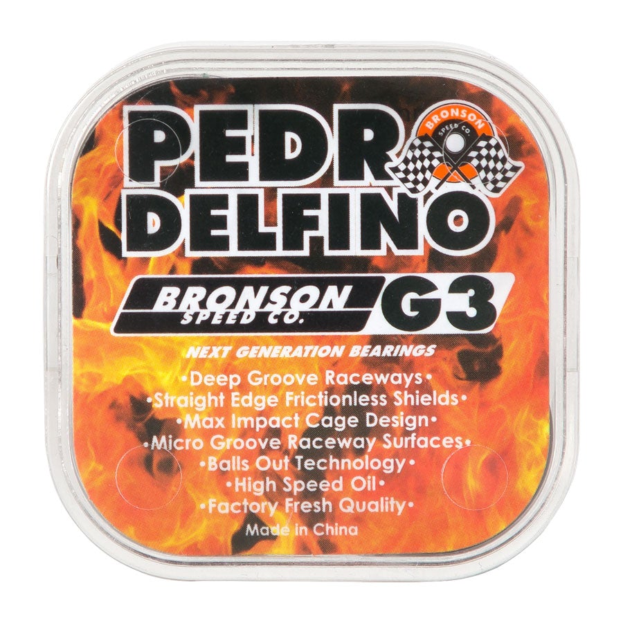 Bronson Speed Co. Pedro Delfino Pro G3 Skateboard Bearings