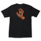 Black w/ Bright Orange Screaming Hand Santa Cruz T-Shirt Back