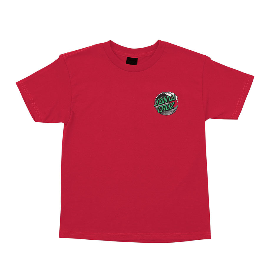 Red Boys Wave Dot Santa Cruz T-Shirt